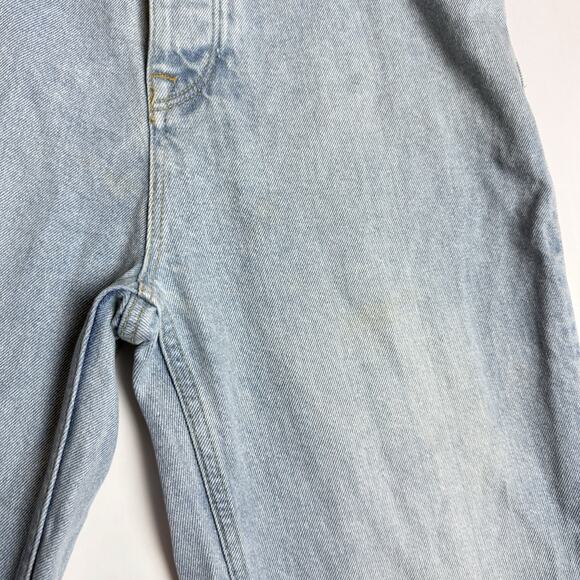 ASOS Tapered High Rise Mom Jeans Womens Light Wash Denim 30x32 - Picture 4 of 12